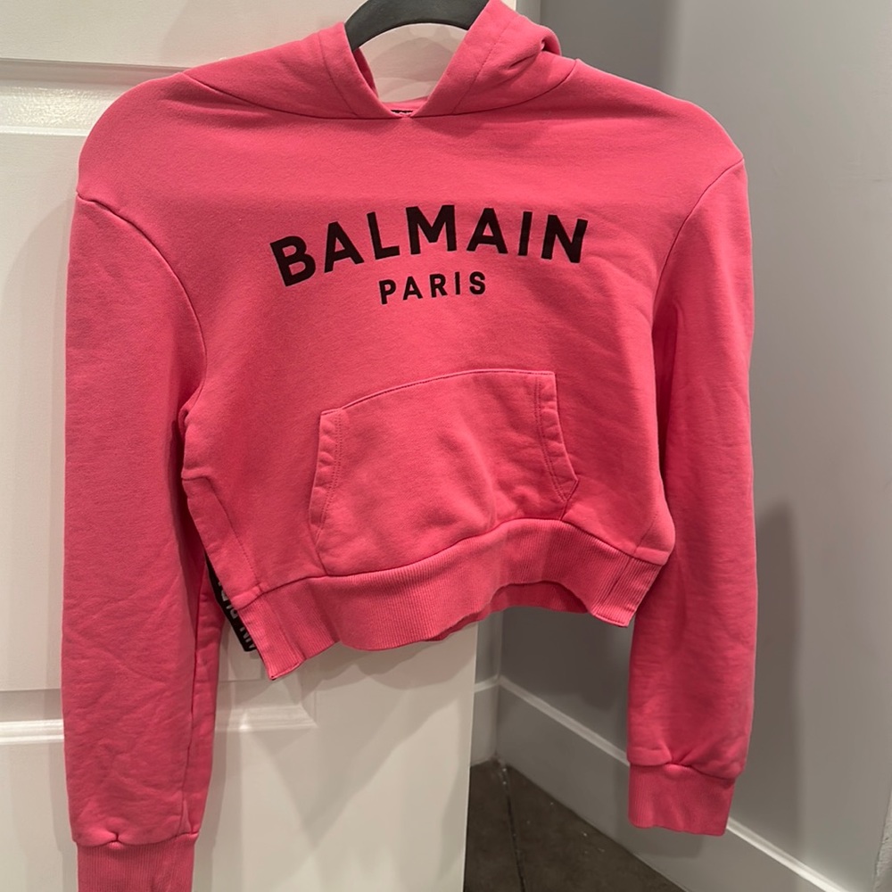 Balmain hoodie kids size 12. Negotiable for price.